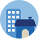icono casa y edificio
