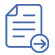 icono de un documento con una flecha