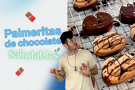 Palmeritas de chocolate saludables