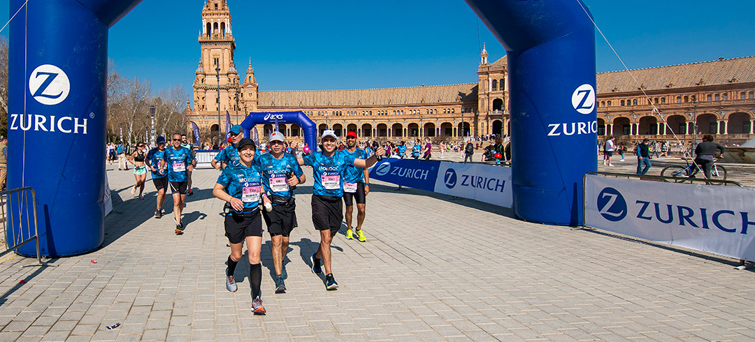 Javi Sancho en el Zurich Maratón de Sevilla