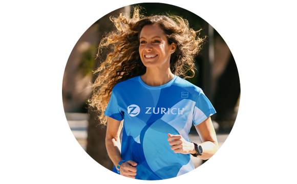 chica corriendo con camiseta deportiva Zurich