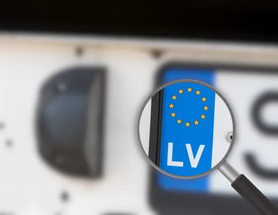 Matrícula europea de Letonia LV