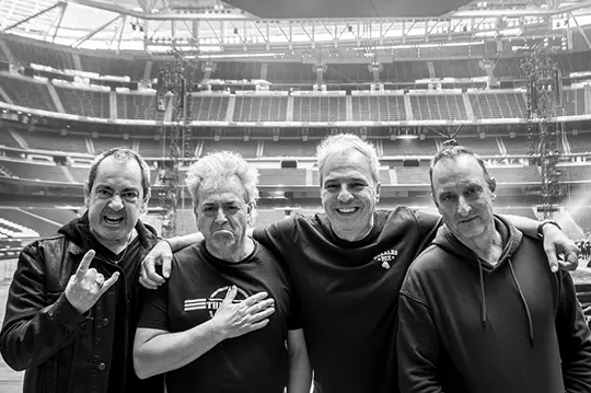componentes del grupo musical Hombres G