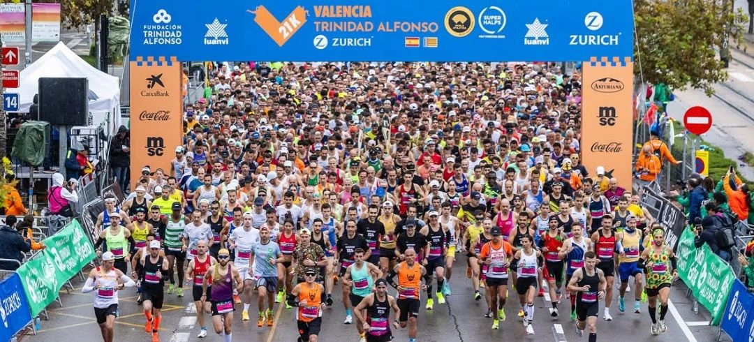 Salida del Medio Maratón Valencia Trinidad Alfonso Zurich