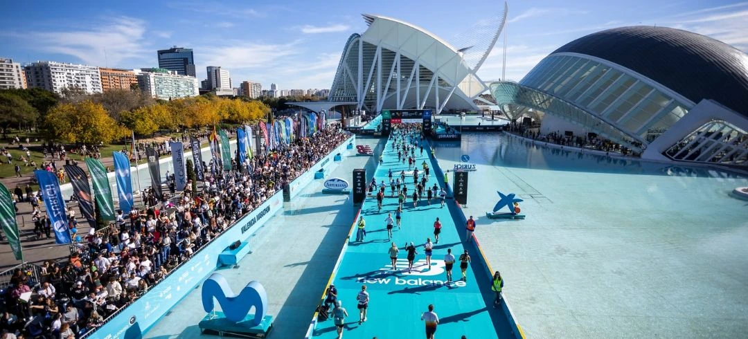 vista de la maratón de Valencia